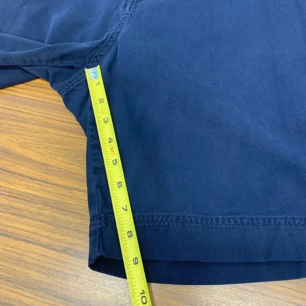 Auth Weathered Gear Mens Shorts 36 Chinos Navy Cotton Pockets Inseam‎ 9”